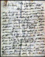 From Richard M. Johnson (Washington, D.C.) To Peter P. Pitchlynn.  Dated Jan. 29, 1841.  Re; approving Pitchlynn's recommendation for the Choctaw school and advising him on some points on running the school and what to write in letters to keep the school 