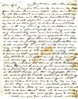 From Peter P. Pitchlynn.  To Gideon Lincecum.  Dated Nov. 12, 1846.  Re: meeting of Indians on his travels, description of the Indian dance in his honor, and his intent to continue to work on the emigration.