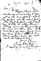 From Mary H. Eastman.  To Peter P. Pitchlynn.  Dated 1854.  Re: begging him to come see her.