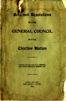 Choctaw Nation:  1899