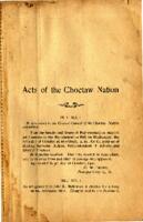 Choctaw Nation:  1900  1901