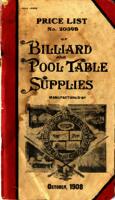Price List No. 2039B of Billiard and Pool Table Supplies, October,1908, Brunswick-Balke-Collender Co. [catalog]