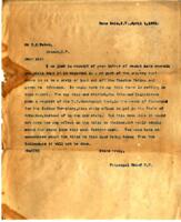 General correspondence and records: 1903 (April 1  15).  Miscellaneous letters regarding land allotments, tribal citizenship, funding for tribal orphanages, Choctaw probate and guardianship issues, Mississippi Choctaw, requests for appointment as allotmen