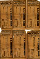 General correspondence and records: 1895.  Choctaw tribal financial records, Merchants Bank, Fort Smith, Arkansas (July to September), corn weight receipts to Green McCurtain (December 1894 to January 1895), miscellaneous correspondence related to various