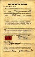 General correspondence and records:  1941.  Warranty deed from W.A. Ragle and Rosa, his wife to C. B. Scott, a piece of land in Haskell County, Oklahoma, dated September 25, 1941.  Correspondence from T.W. Hunter relating to a memorial for Green McCurtain