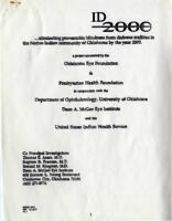 Personal Correspondence 1993: ID2000; Acers, Thomas; Fransen, Stephen; Kingsley, Ronald; Dean McGee Eye Institute; Diabetes Mellitus; EyeTel; University of Oklahoma