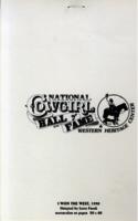 Personal Correspondence 1993: Sparks, Georgia; Selection Committee; National Cowgirl Hall of Fame