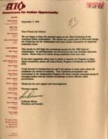 Personal Correspondence 1993: Harris, LaDonna; Ambassadors Program; Report on 3rd Gathering