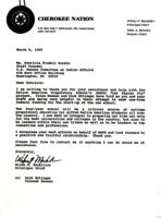 Personal Correspondence 1995: Gordon, Patricia Trudell;  American Preparatory School; NAPS; "Let Eagle Fly"