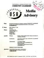 Personal Correspondence 1995: Singler, DeeDee; National Association For Community Leadership-Conference