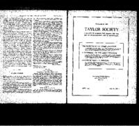 Bulletin of the Taylor Society, 1922 June