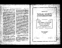 Bulletin of the Taylor Society, 1927 June