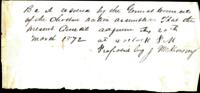 A resolution to adjourn the 20th of March 1872, at 4 o'clock p.m. Passed and approved March 20, 1872.