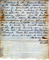 A resolution that a committee of six be appointed to wait on the committee of Indian Affairs. Passed House October 11, 1873. Passed Senate and approved the same.