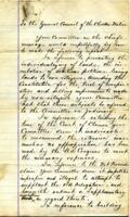 Report on Chief's message referring to many different subjects. Passed and adopted October 19, 1877.