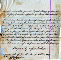 An act allowing $13.20 for Sheriff J. Bryant to pay funeral expenses of Silas Peters. Passed House October 20, 1879. Passed Senate and approved October 18, 1879.