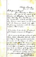Resolution to provide for the settlement of collection at Stringtown. Passed and approved Nov. 7, 1879.