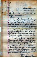 The general council demands that the Principal Chief take necessary steps to cause L.G. Folsom to make final and satisfactory arrangements with the treasurer of the Choctaw Nation. Passed and approved November 14, 1890.