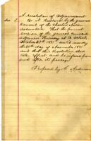 A resolution of adjournment. Passed and approved October 27, 1891.