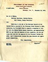 Bill No. 1. An act authorizing the Principal Chief to appoint a committee to confer with the Senate Committee. Passed and approved October 3, 1906. Approved by T. Roosevelt October 29, 1906.