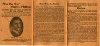 William H. Murray "Alfalfa Bill". Campaign for Governor, 1918