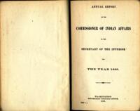 Report of the Commissioner of Indian Affairs.