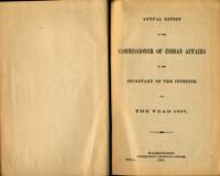 Report of the Commissioner of Indian Affairs. (Copy 1)