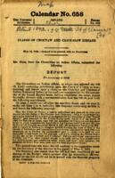 Claims of Choctaw and Chikasaw Indians.  71st Congress.  Senate Calendar No. 658. Report No. 652.