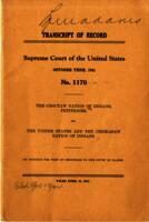 U.S. Supreme Court. Transcript of Record. The Choctaw Nation of Indians vs. The United States and the Chickasaw Nation of Indians. No. 1170