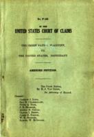 Court of Claims. Amended Petition. The Creek Nation v. The United States.  No. F-168.