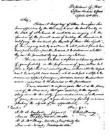 Letter from Elbert Herring to the War Department re:  Creek lands and Locating Agents' findings, April 11, 1834.