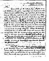 Letter from R. J. Meigs to the Commissioner of Indian Affairs re:  the report in the Cherokee valuation case and on the Licenses of Enjoyment given Creek Reserves by the purchasers, September 6, 1834.