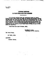 Notice of temporary withdrawal of Creek tribal lands from allotment, authorized by President Woodrow Wilson, March 11, 1915.