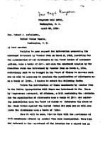 Letter from H. C. Allen, Attorney for the Creek Nation, to Senator Robert LaFollette re:  Senator Owen's amendment, April 25, 1914.